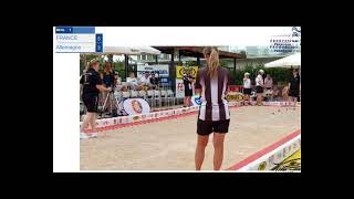 EUROPEAN PETANQUE CHAMPIONSHIPS WOMEN’S TRIPLET 2024 France vs Germany [upl. by Aicekat898]