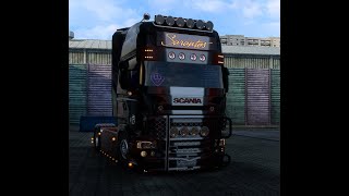 ETS 2  Scania R Sarantos quotHurricaneRquot Combo Skin RJL [upl. by Bickart98]