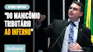 FLÁVIO BOLSONARO REFORMA TRIBUTÁRIA LEVA BRASIL quotDO MANICÔMIO AO INFERNOquot [upl. by Cattima]