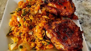 Spanish Rice amp Chicken Thighs in the Ninja Speedi Easy 15min meals [upl. by Anastasie136]