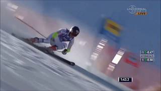 Mikaela Shiffrin giant slalom in slow motion alpine skiing [upl. by Lohrman]