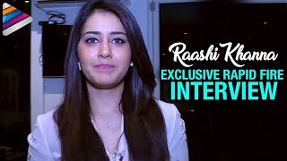 Raashi Khanna Exclusive Rapid Fire Interview  Supreme Movie  Rapid 55  Telugu Filmnagar [upl. by Yorgo]