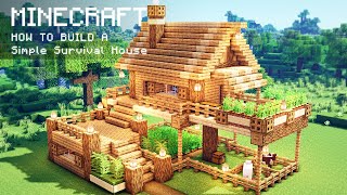 Minecraft How To Build a Simple Survival House [upl. by Avihs558]