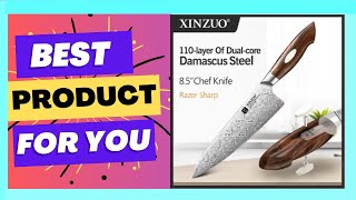 XINZUO 85quot inch Chefs Knife Original 110 Layers of Dualcore Damascus Steel [upl. by Nytsrik]