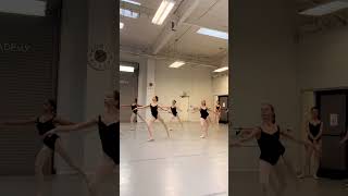 Our Regular Ballet Class Entrechat with progression in combination with pirouettes California [upl. by Odlareg]