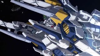 Gundam Narrative and RX0 Unicorn Gundam 03 Golden Phoenix First Encounter [upl. by Ambert]