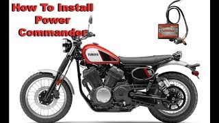 How To Install Power Commander 2017 Yamaha SCR950 [upl. by Michella407]