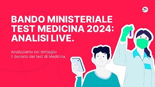 Analisi del Bando Test di Medicina 2024 [upl. by Gena]