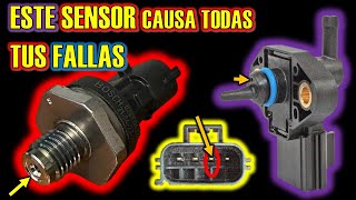 Sensor de presion de gasolina Sintomas de falla y Solucion  Que pasa si falla el sensor de presion [upl. by Ahsatniuq]