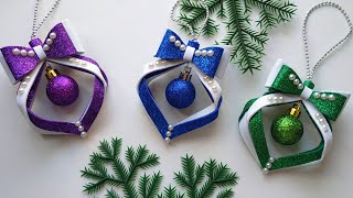 Новогодние ИГРУШКИ своими руками из фоамирана  DIY Christmas tree toys [upl. by Marlyn]