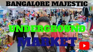 my fast VLOG Bangalore majestic underground market Full video india [upl. by Nithsa]