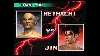 Tekken 3  Surviving 100 Battles in Survival Mode  HEIHACHI  Gameplay  Tekken 3 game PC Play [upl. by Kayle]