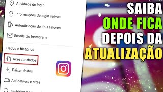 Acessar dados do Instagram sumiu como resolver [upl. by Fredra]