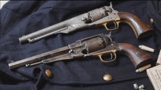 Original 1858 Remington New Model Army vs original Colt 1860 Army percussion revolver [upl. by Airun]