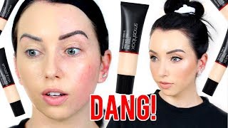 FULL COVERAGE amp 24 hr Wear New Smashbox Studio Skin First Impression Review amp Demo [upl. by Aisinut]