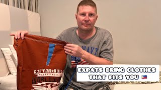 EXPATS IN THE PHILIPPINES BRING CLOTHES THAT FITS YOUSIZE UP IF YOUR BUYING HERE expat expatlife [upl. by Inol]