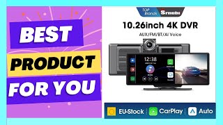 Srnubi 1026quot Dash Cam Rearview Carplay [upl. by Killen379]