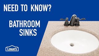 Need to Know Bathroom Sinks [upl. by Kahn]