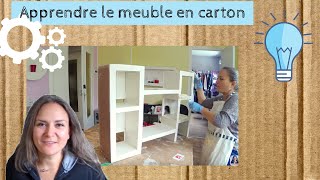 MA FORMATION pour apprendre à faire des meubles en carton [upl. by Ettegroeg]