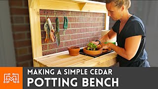 Making a Simple Potting Bench  Woodworking  I Like To Make Stuff [upl. by Anifur]