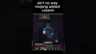 no way mojang added case 💀💀 minecraft minecraftmeme funny caseoh [upl. by Nylhsoj]