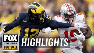 No 2 Ohio State Buckeyes vs No 3 Michigan Wolverines Highlights  CFB on FOX [upl. by Ynohta]