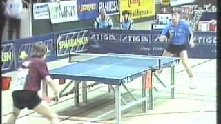 jan ove waldner vs mikael appelgren table tennis 1991 [upl. by Liarret]