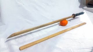 HOW TO MAKE KATANA SWORD FORM WOOD [upl. by Hartmunn590]