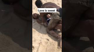 Beach love is sweet 💕love beach sweet viralshorts shorts shortsfeed shortvideo [upl. by Edna]