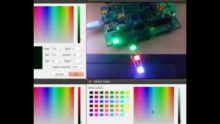 Daisy chained addressable RGB LEDs using the vLabtool and Python [upl. by Sharleen]