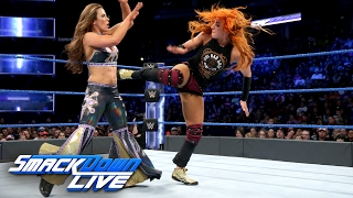 Becky Lynch vs Mickie James SmackDown LIVE Feb 14 2017 [upl. by Tewfik202]