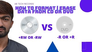 How to Format  Erase CD or DVD l Difference Between DVDR DVDRW Urdu [upl. by Idnahk57]