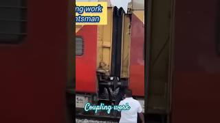 Shunting work by pointsman in railway [upl. by Sculley]