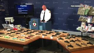 TORONTO GANG RAID 1000 charges laid against 75 people [upl. by Ransome]