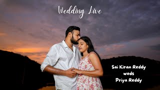 Sai Kiran Reddy weds Priya Reddy Wedding LIVE  13th Oct 11 AM  PPR Convention [upl. by Cl]