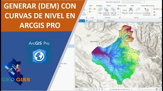 GENERAR DEM CON CURVAS DE NIVEL EN ARCGIS PRO [upl. by Yi684]