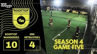 5v5 LEAGUE ⚽ ROOFTOP WANDERERS VS IDM NET BUSTERS 07112024 football read description [upl. by Dyun458]