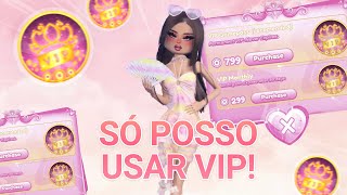 Jogando DRESS TO IMPRESS mas eu SÓ POSSO USAR O VIP 2 [upl. by Koran375]