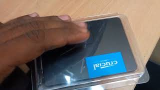 Crucial BX500 240GB 3D SATA 635 cm 25inch SSD unboxing and fitting [upl. by Sibyl]