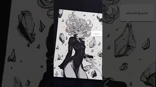 Tatsumaki drawing 😈 onepunchman art animeart tatsumaki onepunchman shorts youtubeshorts [upl. by Dorcea]