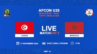 U20 AFCON 2025 Qualifiers  UNAF  TUNISIA VS MOROCCO [upl. by Linda]