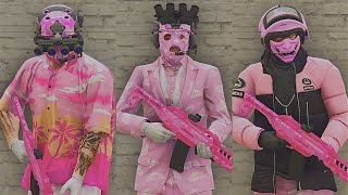 GTA V  5 Easy Tryhard Outfits Tutorial 181 Pink outfits 2024 [upl. by Ramahs694]