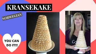 How to make a Kransekake l Norwegian l Tutorial l Recipe [upl. by Yrocal]