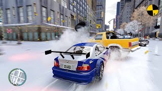 GTA 4 Crazy BMW M3 GTR Crashes Ep22 [upl. by Aerdied]