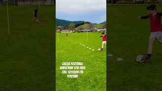 Football dribbling drill [upl. by Sudnac]