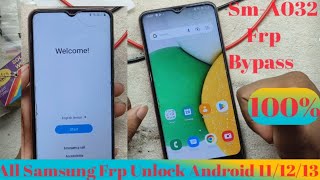 Samsung A03 Frp Bypass Android 111213  Samsung Google Account Unlock  No Pc Without Any App ✅💯 [upl. by Lira486]