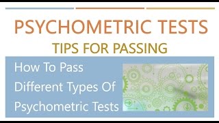 How to Pass Psychometric Tests  Top Tips on How to Pass Psychometric Assessments [upl. by Joella346]