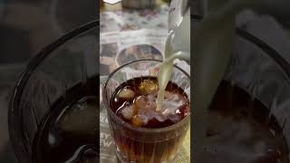 Iced Coffee Home Brew toffeecoffee coffee vlog coffeeshorts caffeine icedlatte cosy milk [upl. by Nylqcaj684]