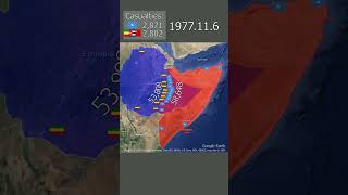 The Ogaden War 19771978 using Google Earth shorts [upl. by Eiral112]