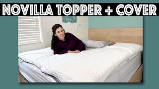 Novilla Gel Infused Memory Foam Mattress Topper Review [upl. by Simonette]